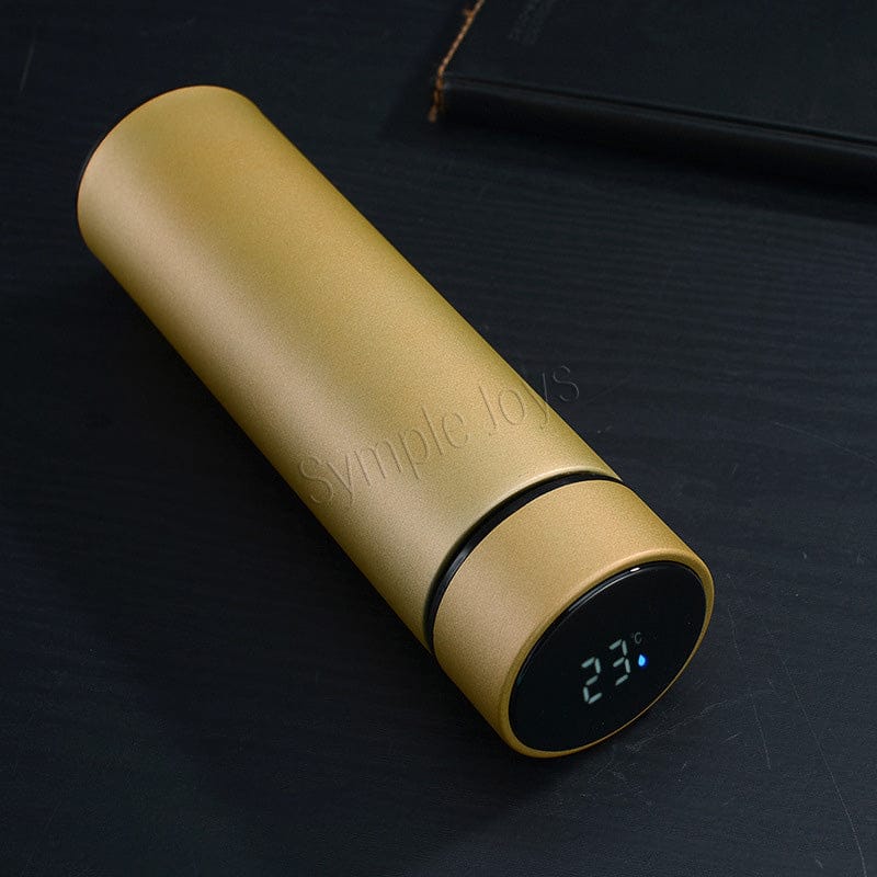 Temperature Display Vacuum Insulated Water Bottle Thermal Tumbler Thermos Flask Mug Made of Premium Stainless Steel