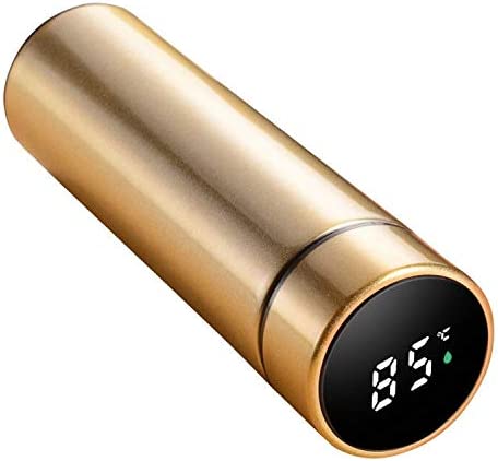 Temperature Display Vacuum Insulated Water Bottle Thermal Tumbler Thermos Flask Mug Made of Premium Stainless Steel