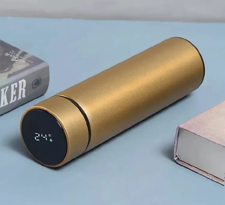 Temperature Display Vacuum Insulated Water Bottle Thermal Tumbler Thermos Flask Mug Made of Premium Stainless Steel